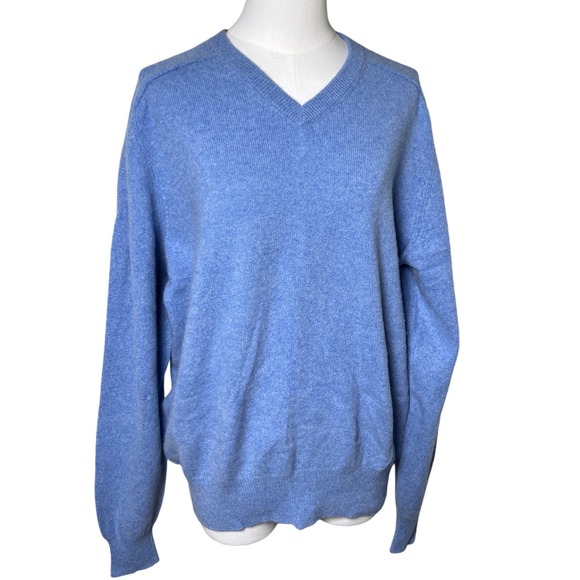 Daniel Cremieux Other - Luxury Cashmere V Neck Sweater Blue Daniel Cremieux Men's L